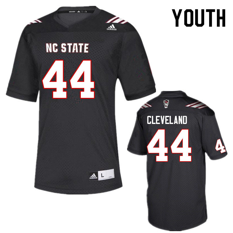 Youth #44 Brandon Cleveland NC State Wolfpack College Football Jerseys Sale-Black - Click Image to Close